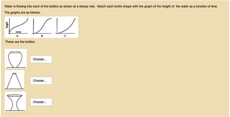 explain the differences in the graphs of bottle a and b|12.4: Comparing Graphs .
